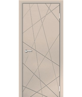 Дверь с ПВХ покрытием Абстракция (Софт Сантьяго)