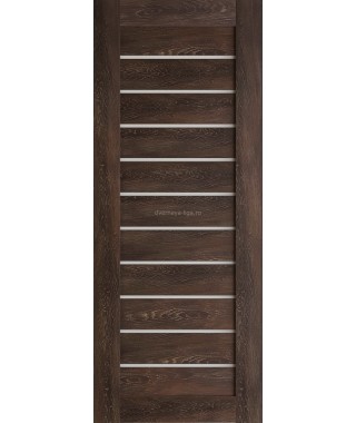 Дверь из экошпона Техно 12 Шале мореный (белое стекло) Дверь из экошпона Техно 12 Шале мореный (белое стекло)