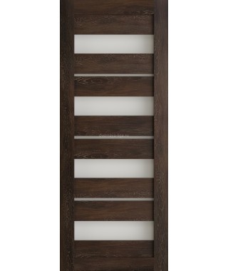 Дверь из экошпона Техно 15 Шале мореный (белое стекло) Дверь из экошпона Техно 15 Шале мореный (белое стекло)