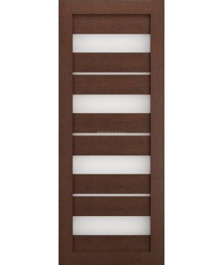 Дверь из экошпона Техно 15 Ясень коричневый (белое стекло) Дверь из экошпона Техно 15 Ясень коричневый (белое стекло)